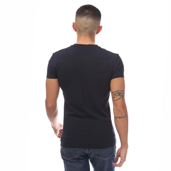 Emporio Armani - T-Shirt Rundhalsausschnitt für Herren (Marineblau) - Image 2