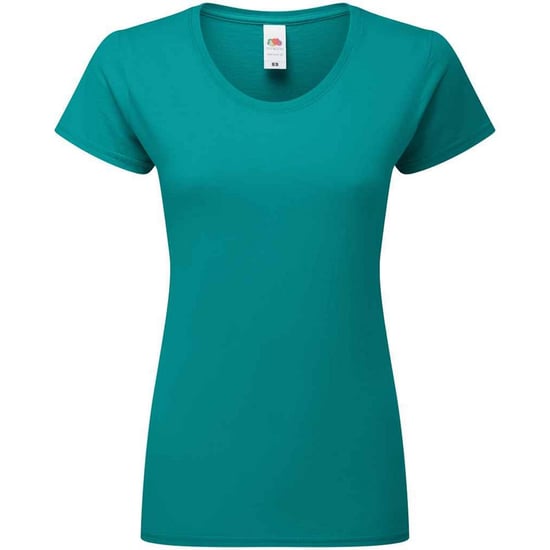 Fruit Of The Damen T-Shirt, enganliegend (Meeresblau Grün) - Image 1