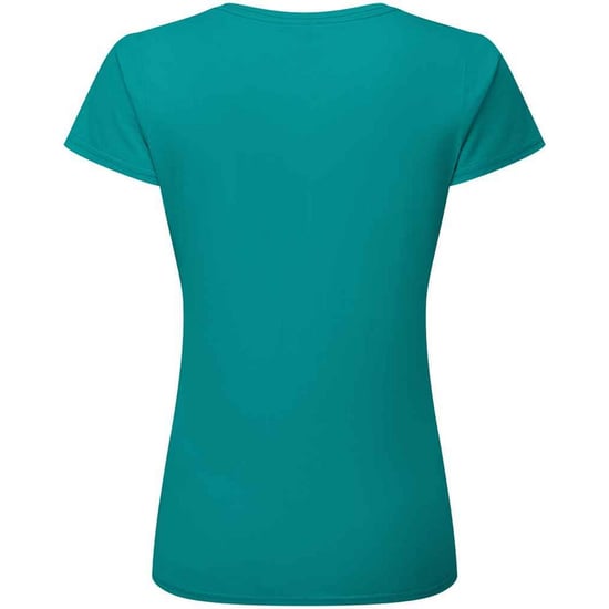 Fruit Of The Damen T-Shirt, enganliegend (Meeresblau Grün) - Image 2