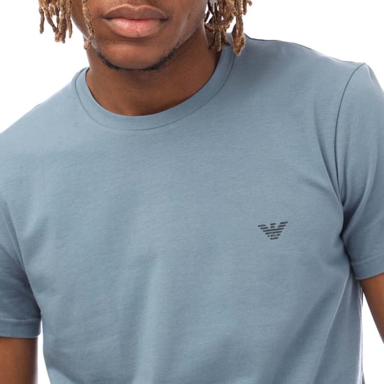Emporio Armani - T-Shirt für Herren(2er-Pack) (Grau/Blau) - Image 3