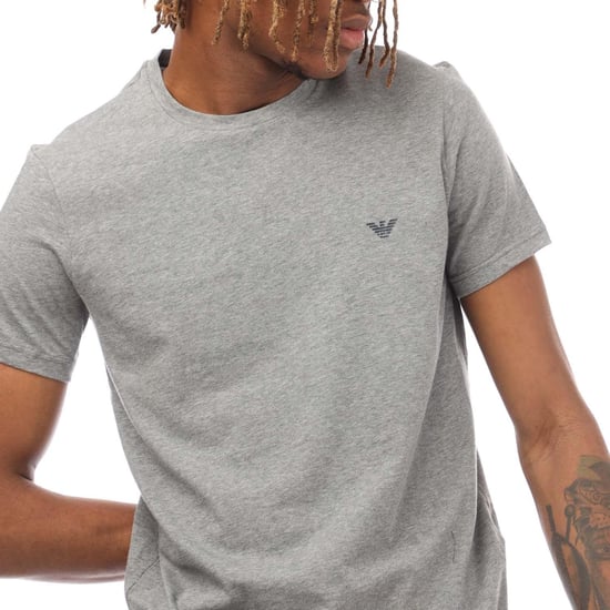 Emporio Armani - T-Shirt für Herren(2er-Pack) (Grau/Blau) - Image 5