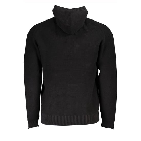 Calvin Klein Kapuzenpullover aus Feinstrick mit Halbzip - Schwarz - Image 2