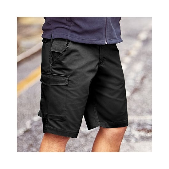 Russell Workwear Twill Shorts / Cargo-Shorts (Schwarz) - Image 3