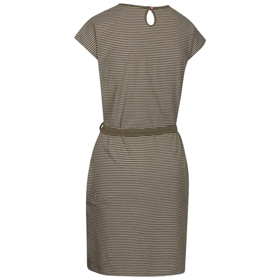 Trespass Damen Lidia Baumwollkleid (Grün gestreift) - Image 2