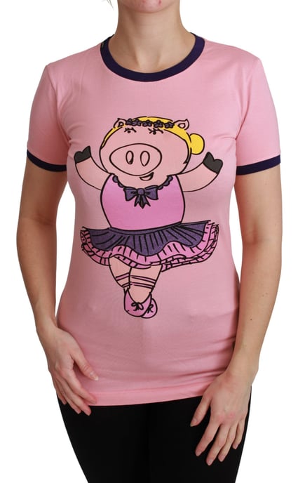 Schweine-Ballerina T-Shirt Kurzarm - Image 1