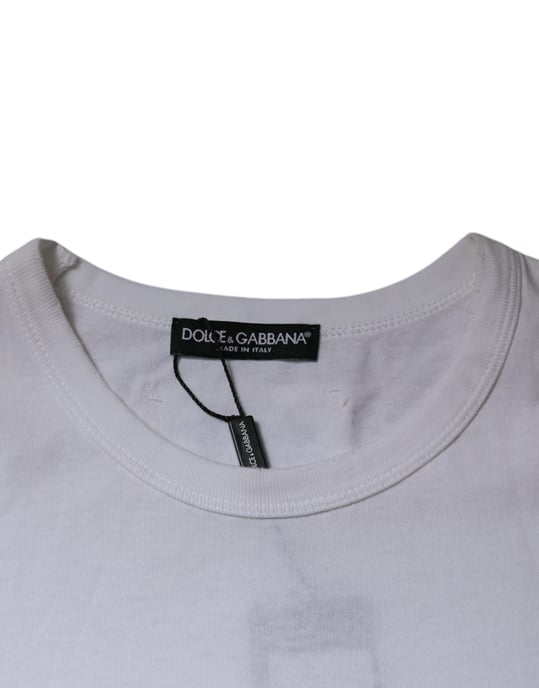 T-Shirt mit kurzer Ärmel und Rundhalsausschnitt und Patch-Details - Image 6
