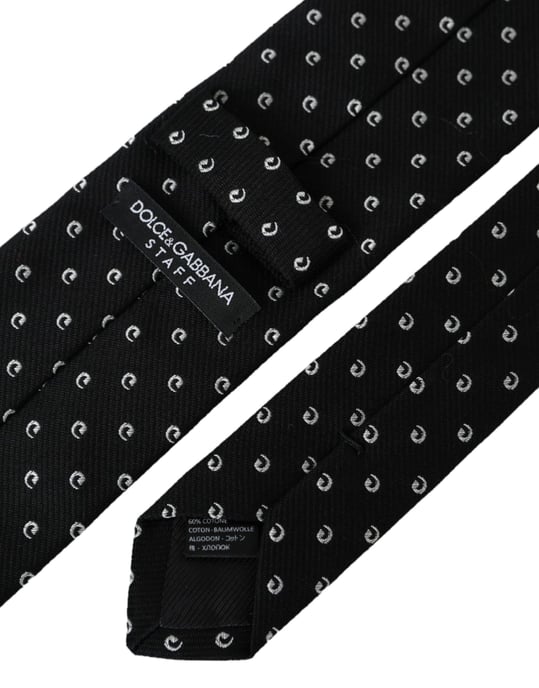 Dolce Gabbana Schwarze und Weiße Krawatte - Image 2