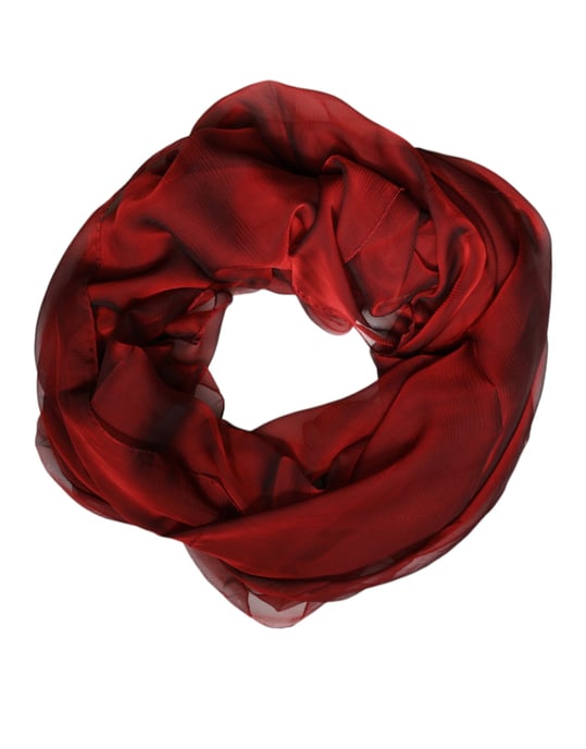 Seidenschal Rot Ombre - Image 2