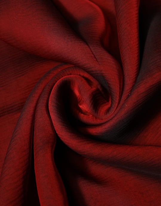 Seidenschal Rot Ombre - Image 4