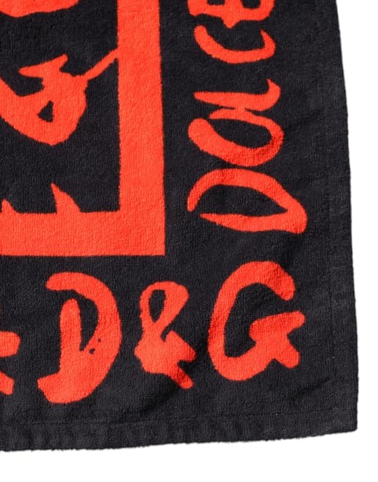 Seidenschal mit rotem Logo-Print - Image 3