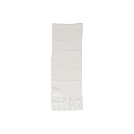 Weißer Strickschal mit strukturiertem Muster - Image 1