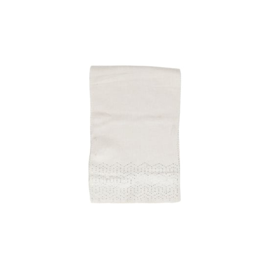 Weißer Strickschal mit strukturiertem Muster - Image 2