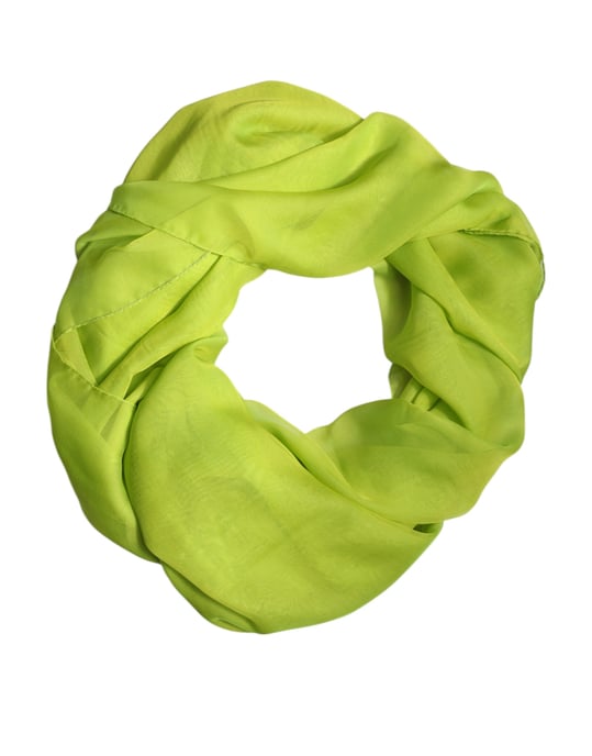 Seidentuch Limettengrün Accessoire - Image 1