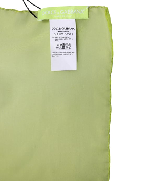 Seidentuch Limettengrün Accessoire - Image 6