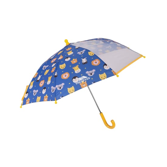 Trespass - Kinder "Drizzle" Tierprint Stockschirm (Blau/Gelb/Bunt) - Image 2