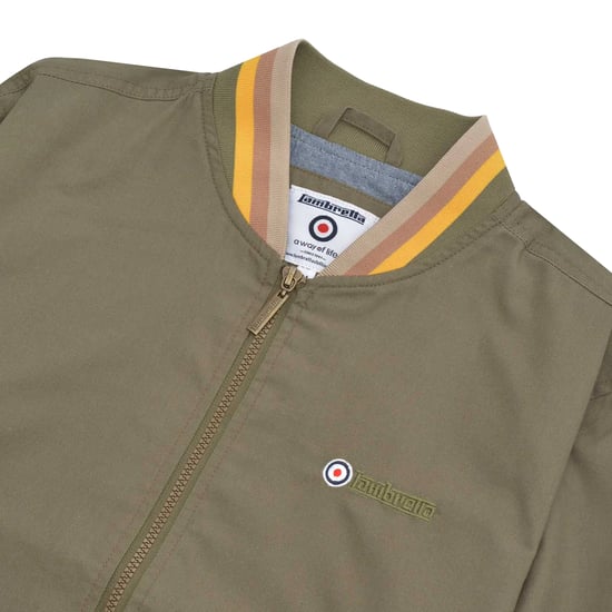 Lambretta - "Monkey" Jacke für Herren (Khaki/Gold/Tabak/Cremefarbe) - Image 3