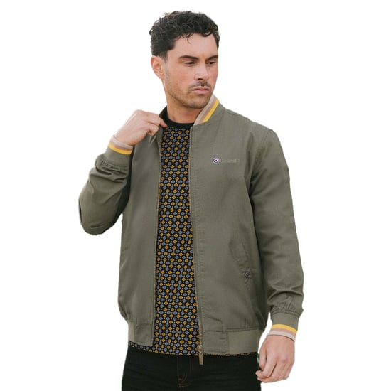 Lambretta - "Monkey" Jacke für Herren (Khaki/Gold/Tabak/Cremefarbe) - Image 4