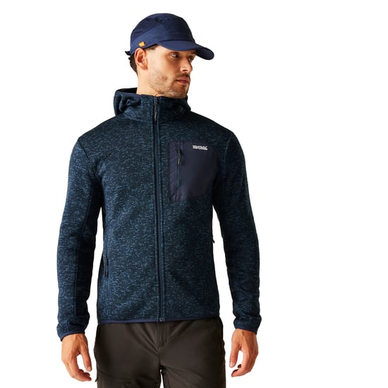 Regatta - "Newhill" Fleecejacke für Herren, Durchgehender Reißverschluss, meliert (Dunkel-Jeansblau) - Image 4