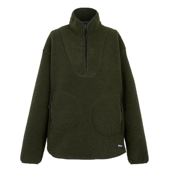 Regatta - "Frankie" Fleece-Oberteil für Damen, mit kurzem Reißverschluss, Teddyfleece (Dunkel-Khaki) - Image 1