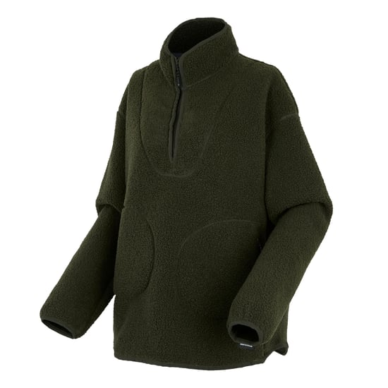 Regatta - "Frankie" Fleece-Oberteil für Damen, mit kurzem Reißverschluss, Teddyfleece (Dunkel-Khaki) - Image 3