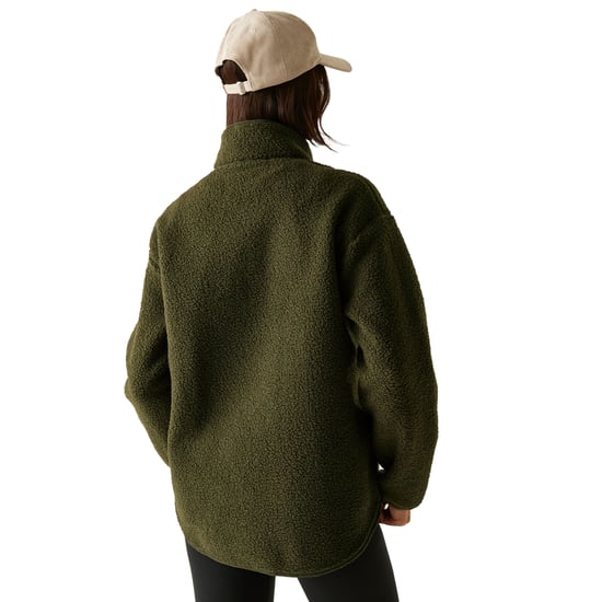 Regatta - "Frankie" Fleece-Oberteil für Damen, mit kurzem Reißverschluss, Teddyfleece (Dunkel-Khaki) - Image 4