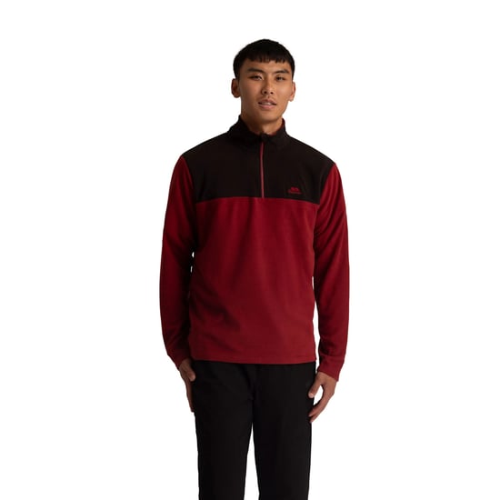 Trespass - "Curtiston AT100" Fleece-Oberteil für Herren (Weinrot) - Image 4