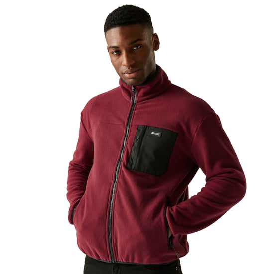 Regatta - "Frankie" Fleecejacke Durchgehender Reißverschluss für Herren (Dunkles Weinrot) - Image 4