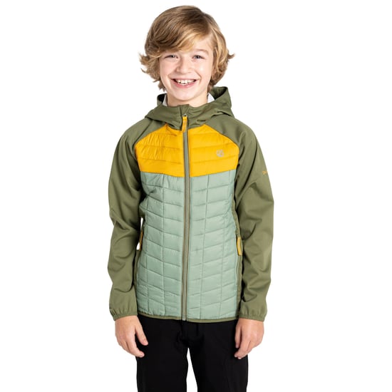 Dare 2B - "Explore II" Hybridjacke für Kinder (Olivingrün/Heckengrün/Gelbbraun) - Image 5