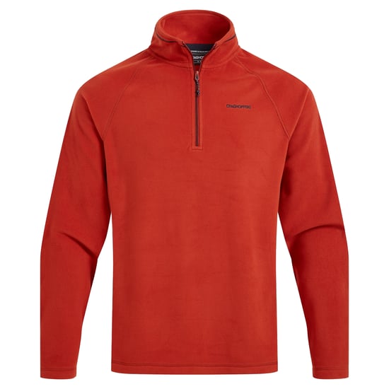 Craghoppers - "Corey VI" Fleece-Oberteil, mit halbem Reißverschluss für Herren (Karneol Orange) - Image 1