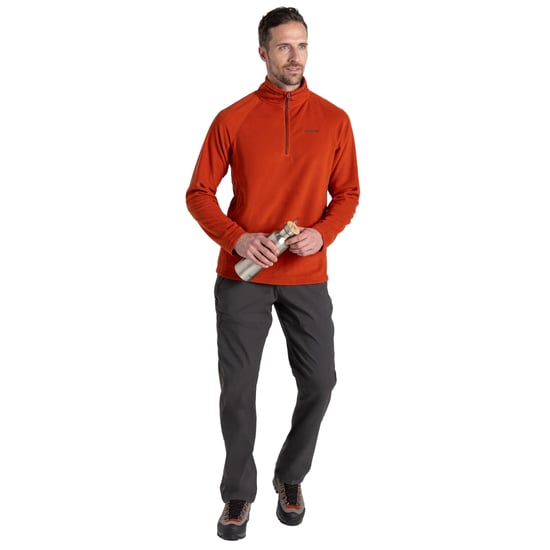 Craghoppers - "Corey VI" Fleece-Oberteil, mit halbem Reißverschluss für Herren (Karneol Orange) - Image 3