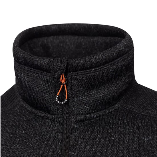 Trespass - "Bramall" Fleecejacke für Herren (Schwarz Mergel) - Image 3