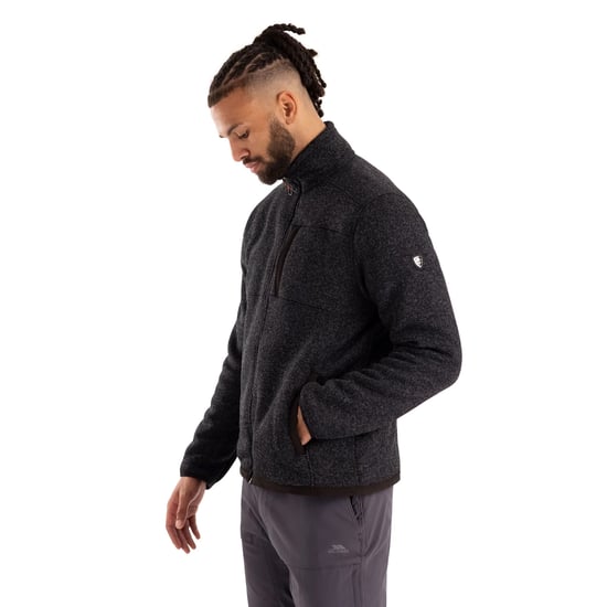 Trespass - "Bramall" Fleecejacke für Herren (Schwarz Mergel) - Image 6