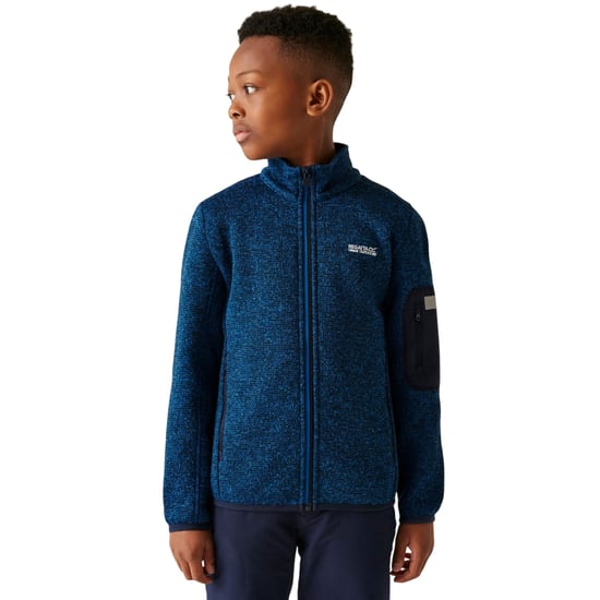 Regatta - "Newhill" Fleecejacke für Kinder, Durchgehender Reißverschluss (Schnorchel-Blau/Marine) - Image 4