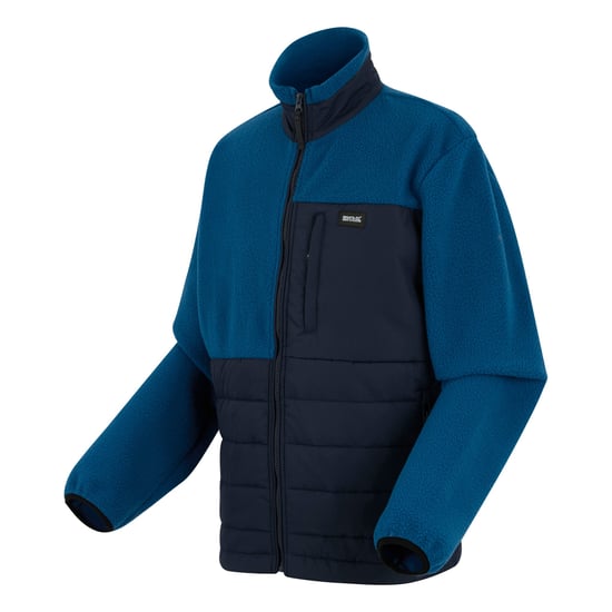 Regatta - "Frankie" Hybridjacke für Herren, Durchgehender Reißverschluss, Teddyfleece (Marine/Schnorchel-Blau) - Image 3