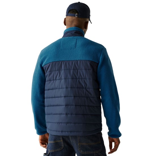 Regatta - "Frankie" Hybridjacke für Herren, Durchgehender Reißverschluss, Teddyfleece (Marine/Schnorchel-Blau) - Image 5