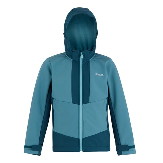 Regatta - "Haydenbury" Softshelljacke für Kinder, Wasserfest (Blaugrau/Leuchtend Blau) - Image 1