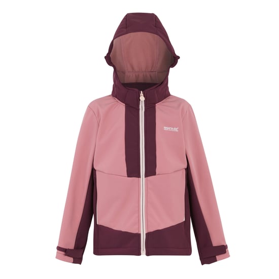 Regatta - "Haydenbury" Softshelljacke für Kinder, Wasserfest (Graurosa/Feige) - Image 1