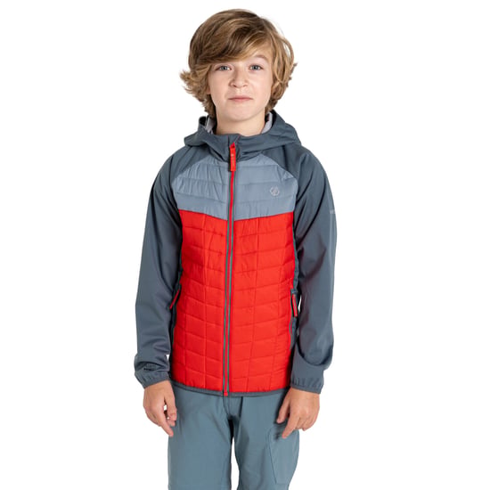 Dare 2B - "Explore II" Hybridjacke für Kinder (Bleigrau/Sturmwetter/Sevilla Blau) - Image 5
