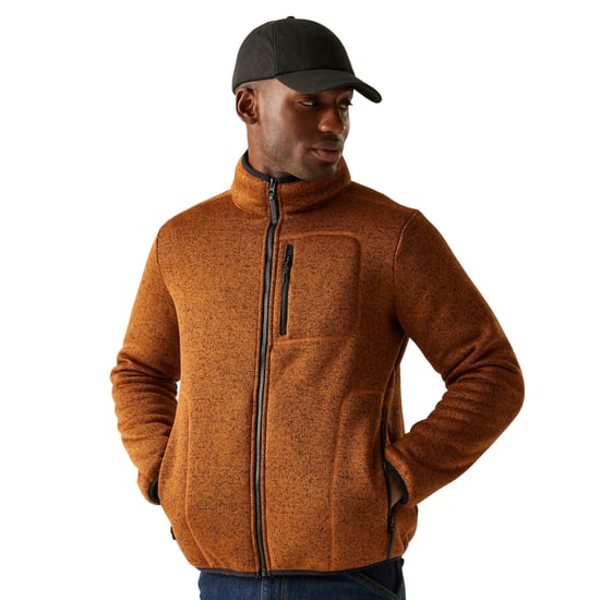 Regatta - "Barlee" Fleecejacke für Herren, Durchgehender Reißverschluss, meliert (Glasierter Ingwer) - Image 5