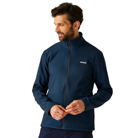 Regatta - "Cera V" Softshelljacke windbeständig für Herren (Marineblau Marl/Dunkel-Jeansblau) - Image 4