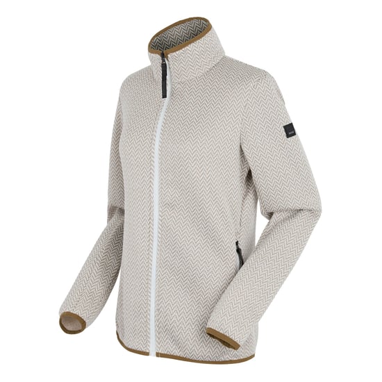 Regatta - "Elzie" Fleecejacke für Damen, Durchgehender Reißverschluss (Steinweiß/Sanftes Braungrau) - Image 3