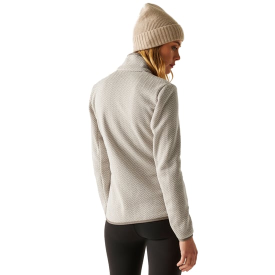 Regatta - "Elzie" Fleecejacke für Damen, Durchgehender Reißverschluss (Steinweiß/Sanftes Braungrau) - Image 4
