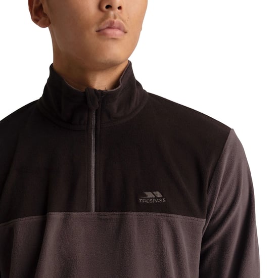 Trespass Herren Curtiston AT100 Fleece-Oberteil (Dunkelgrau) - Image 3