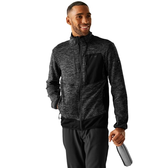 Regatta - "Baslinn" Fleecejacke für Herren (Asche Mergel/Schwarz) - Image 5