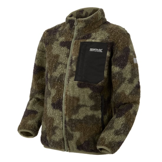 Regatta - "Frankie" Fleecejacke für Kinder, Durchgehender Reißverschluss (Oliv) - Image 3