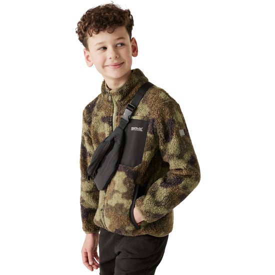 Regatta - "Frankie" Fleecejacke für Kinder, Durchgehender Reißverschluss (Oliv) - Image 4