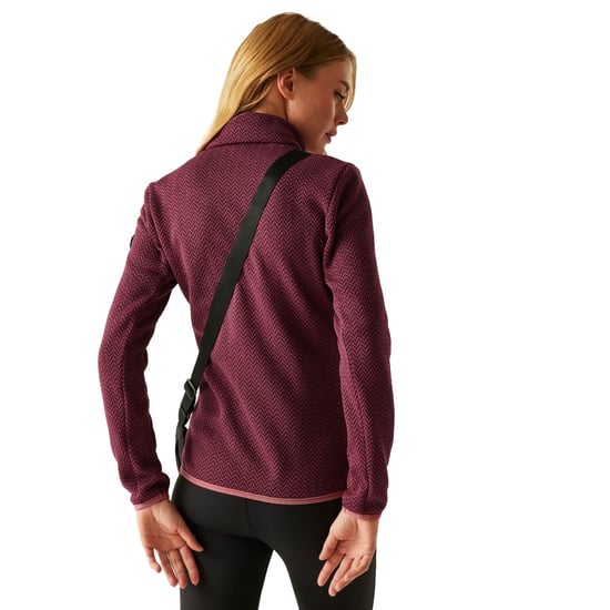 Regatta - "Elzie" Fleecejacke für Damen, Durchgehender Reißverschluss (Dunkel-Orange/Burgunderrot) - Image 4