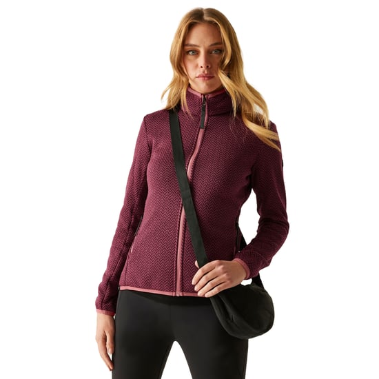 Regatta - "Elzie" Fleecejacke für Damen, Durchgehender Reißverschluss (Dunkel-Orange/Burgunderrot) - Image 5