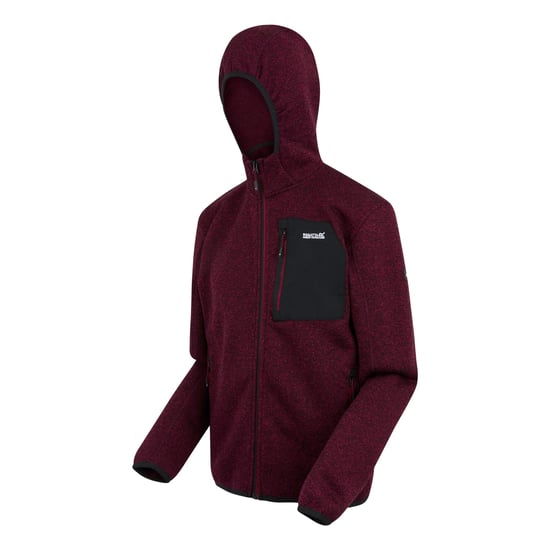 Regatta - "Newhill" Fleecejacke für Herren, Durchgehender Reißverschluss, meliert (Dunkles Weinrot) - Image 3