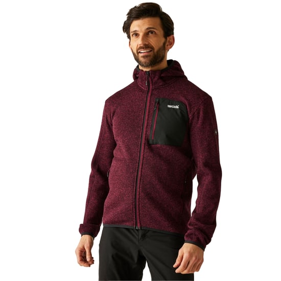 Regatta - "Newhill" Fleecejacke für Herren, Durchgehender Reißverschluss, meliert (Dunkles Weinrot) - Image 4